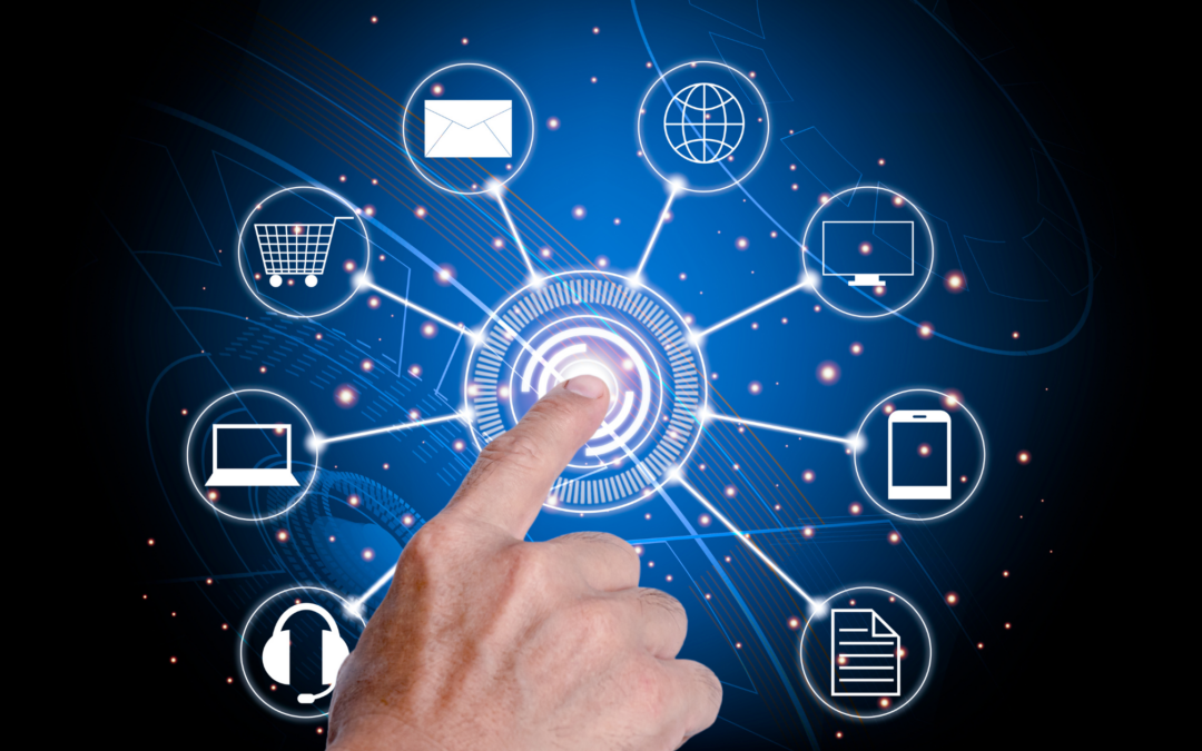 An image of a hand connecting a bunch of channels, representing cookie instability and the need for interoperable IDs